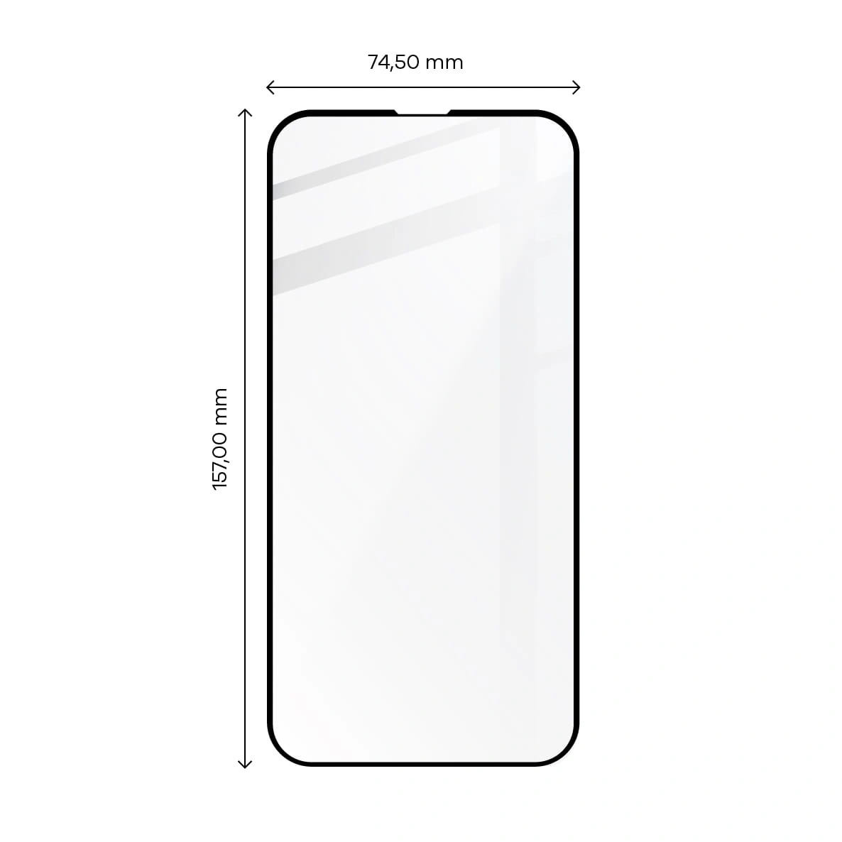 Ochranné sklo Bizon Glass Edge 2 Apple iPhone 14 Plus / 13 Pro Max black