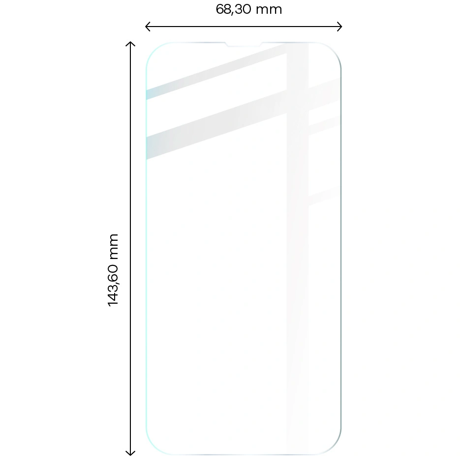 Ochranné sklo Bizon Glass Clear 2 Apple iPhone 14 / 13 / 13 Pro