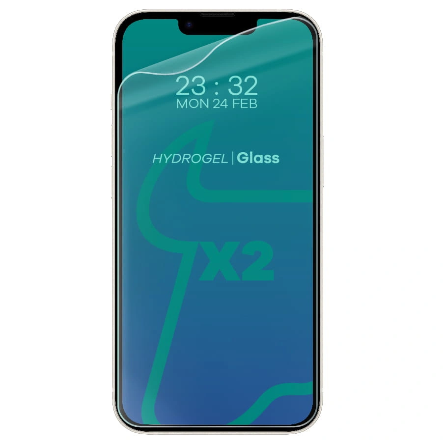 Ochranné sklo Bizon Glass Hydrogel Apple iPhone 14 / 13 / 13 Pro [2 PACK]