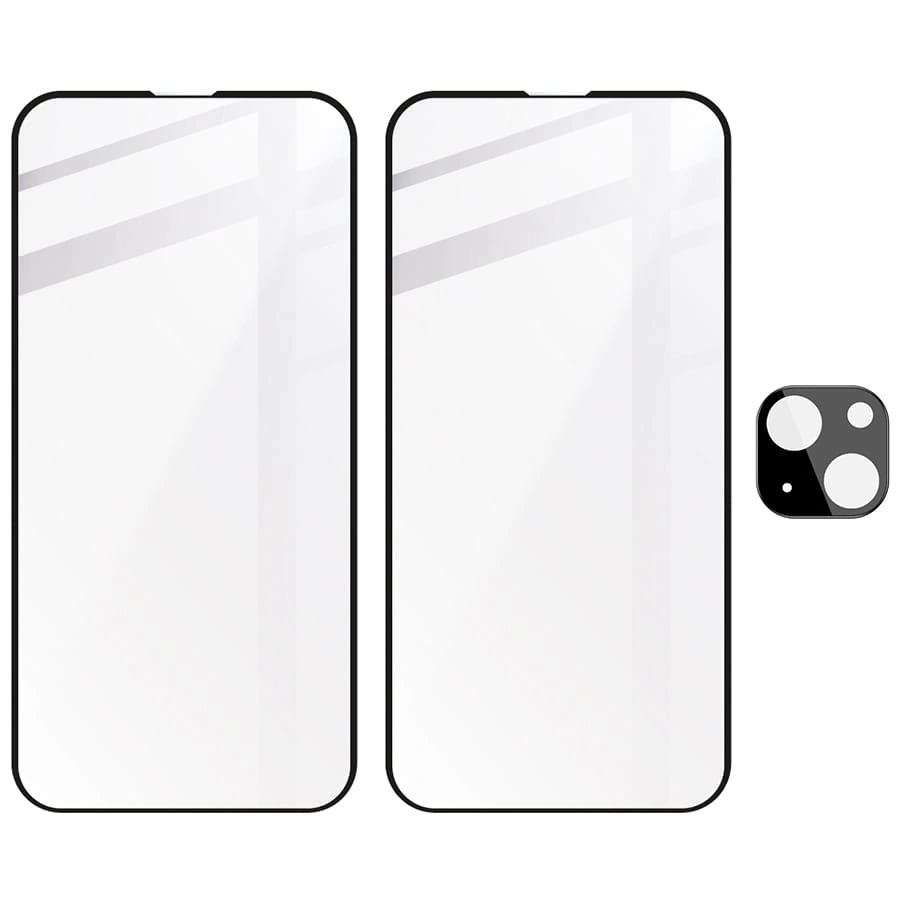 Kryt BIZON 2x screen glass + camera glass Apple iPhone 14