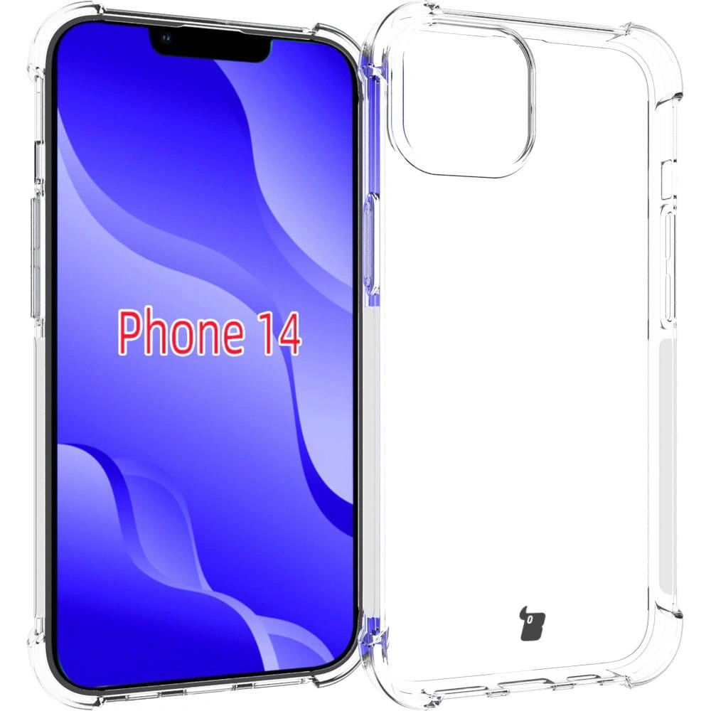 Kryt Bizon Case Clear Pack case + 2x screen glass + lens glass Apple iPhone 14 clear