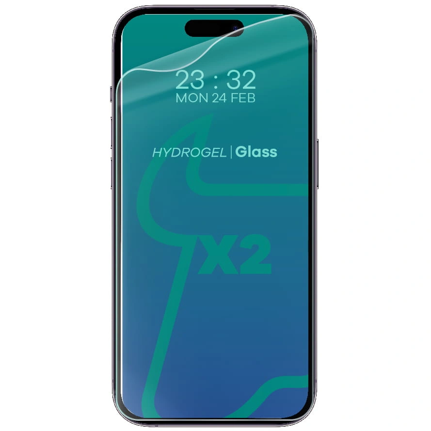 Ochranné sklo Bizon Glass Hydrogel Apple iPhone 14 Pro [2 PACK]