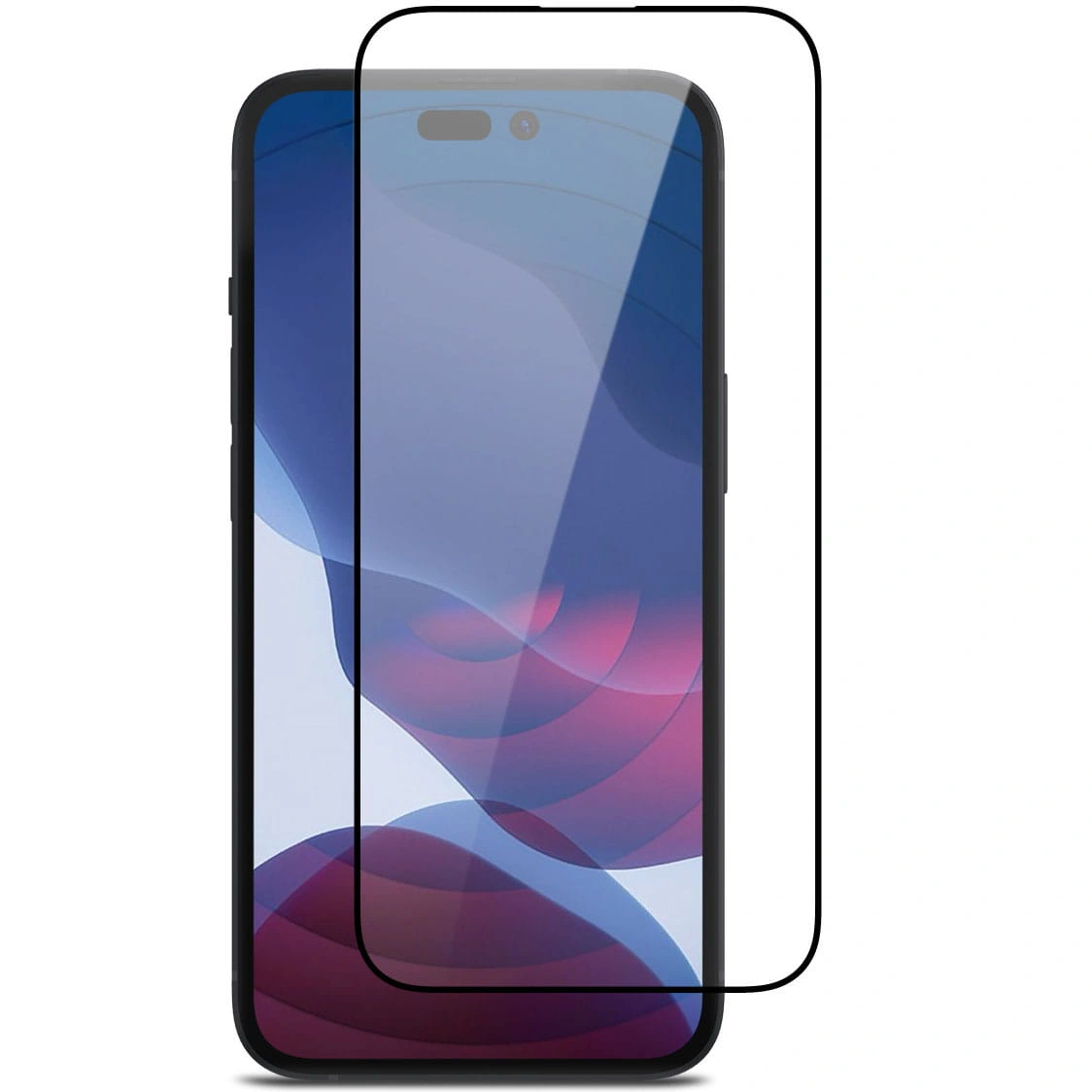 Ochranné sklo Bizon Glass Edge 2 Apple iPhone 14 Pro black