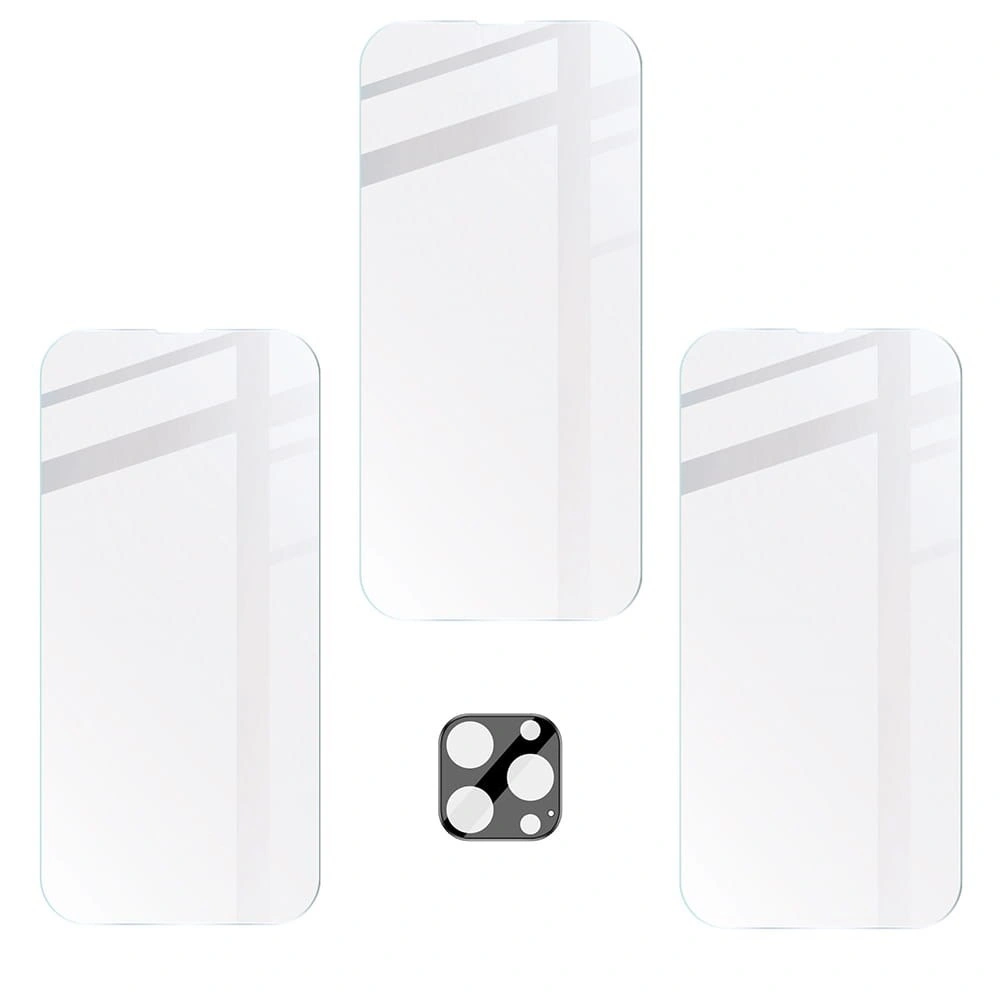 Kryt BIZON 3x screen glass + camera glass Apple iPhone 14 Pro