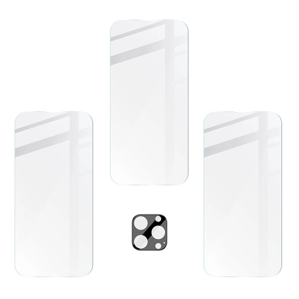 Kryt BIZON 3x screen glass + camera glass Apple iPhone 14 Pro Max