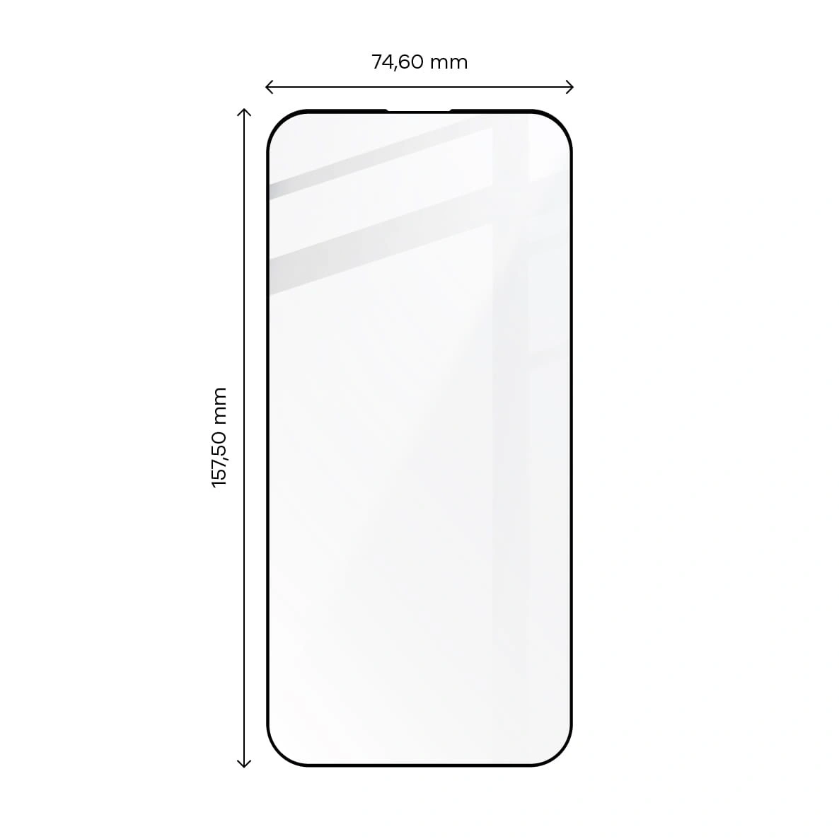 Ochranné sklo Bizon Glass Edge 2 Apple iPhone 14 Pro Max black