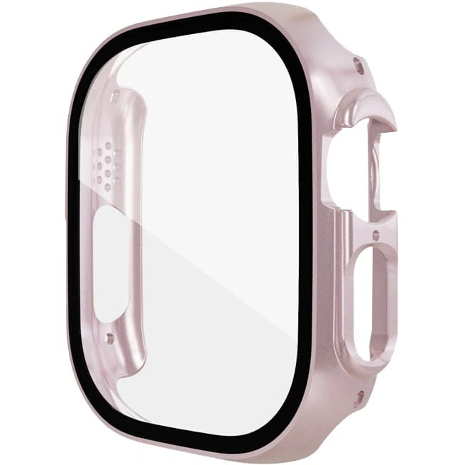 Bizon Case+Glass Apple Watch Ultra 49mm pink