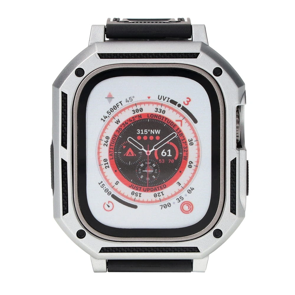Kryt Bizon Strap + Case Watch Armor Apple Watch Ultra 49mm silver