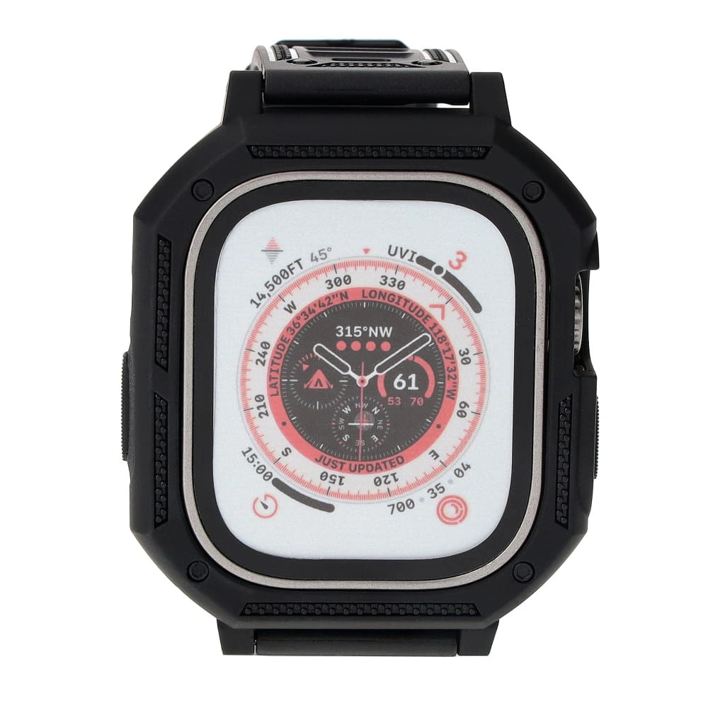 Bizon Strap + Case Watch Armor Apple Watch Ultra 49mm black