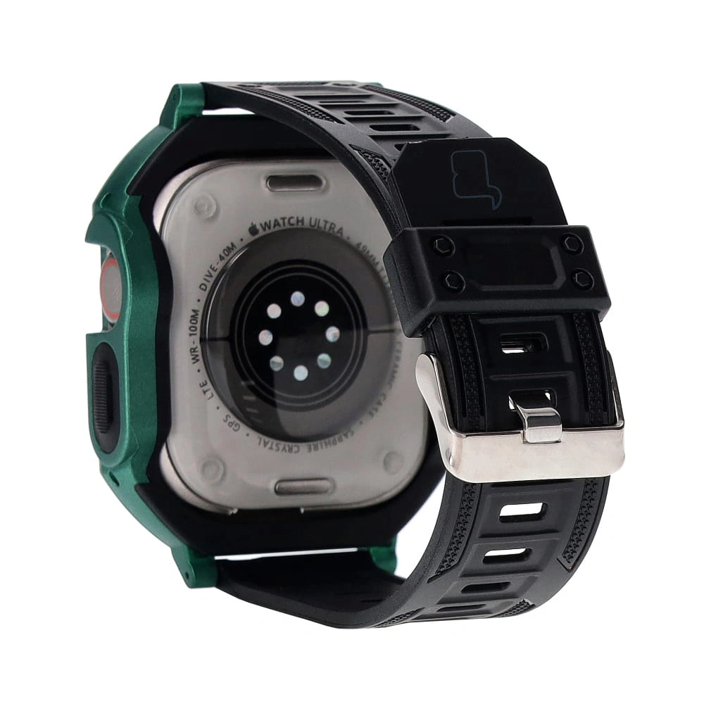 Bizon Strap + Case Watch Armor Apple Watch Ultra 49mm green