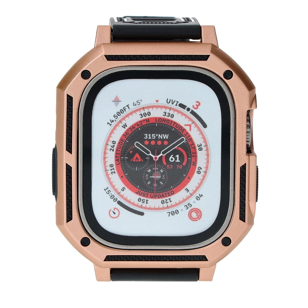 Bizon Strap + Case Watch Armor Apple Watch Ultra 49mm gold