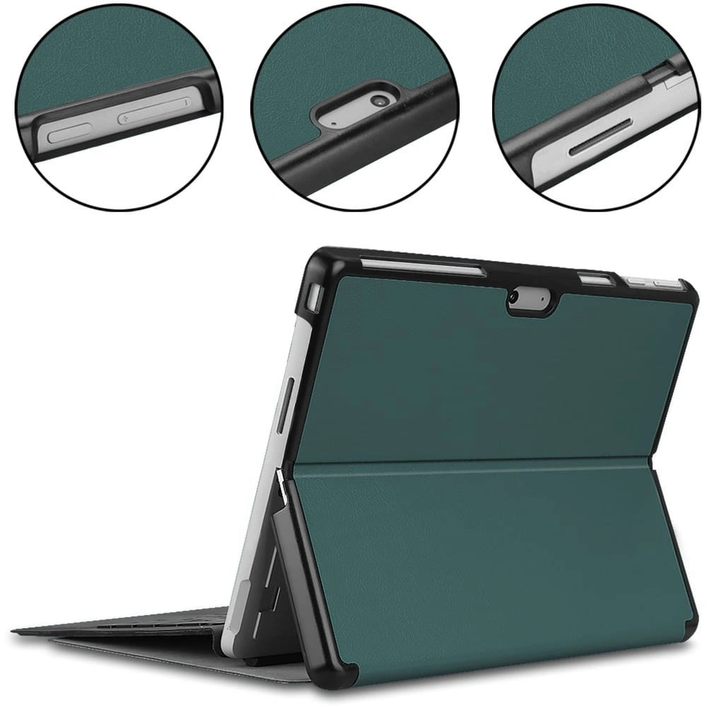 Kryt Bizon Case Tab Croc Microsoft Surface Pro 11 / 10 / 9 dark green