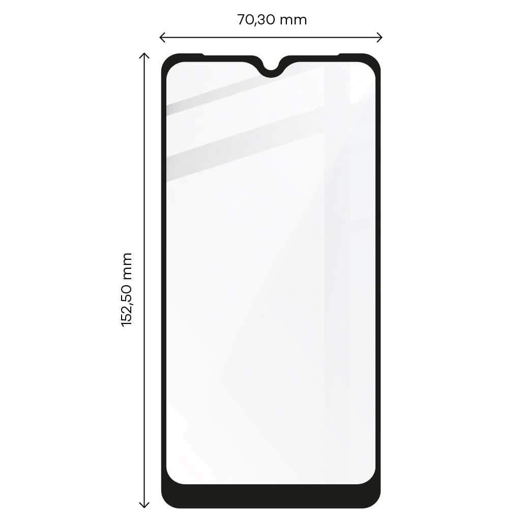 Ochranné sklo Bizon Glass Edge Moto G8 Play black