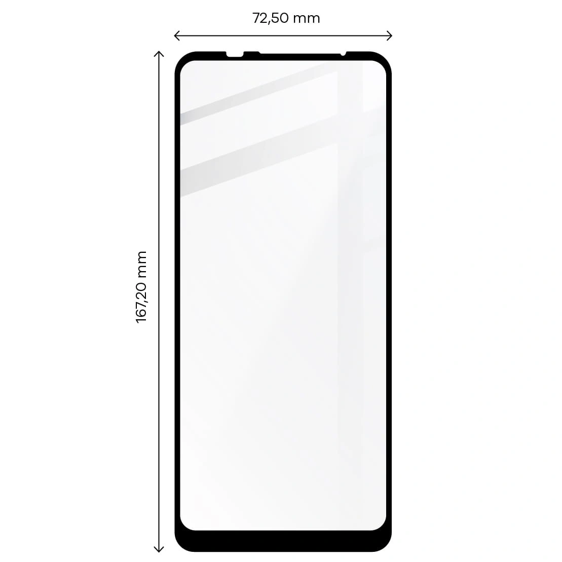 Ochranné sklo Bizon Glass Edge Moto G9 Power black