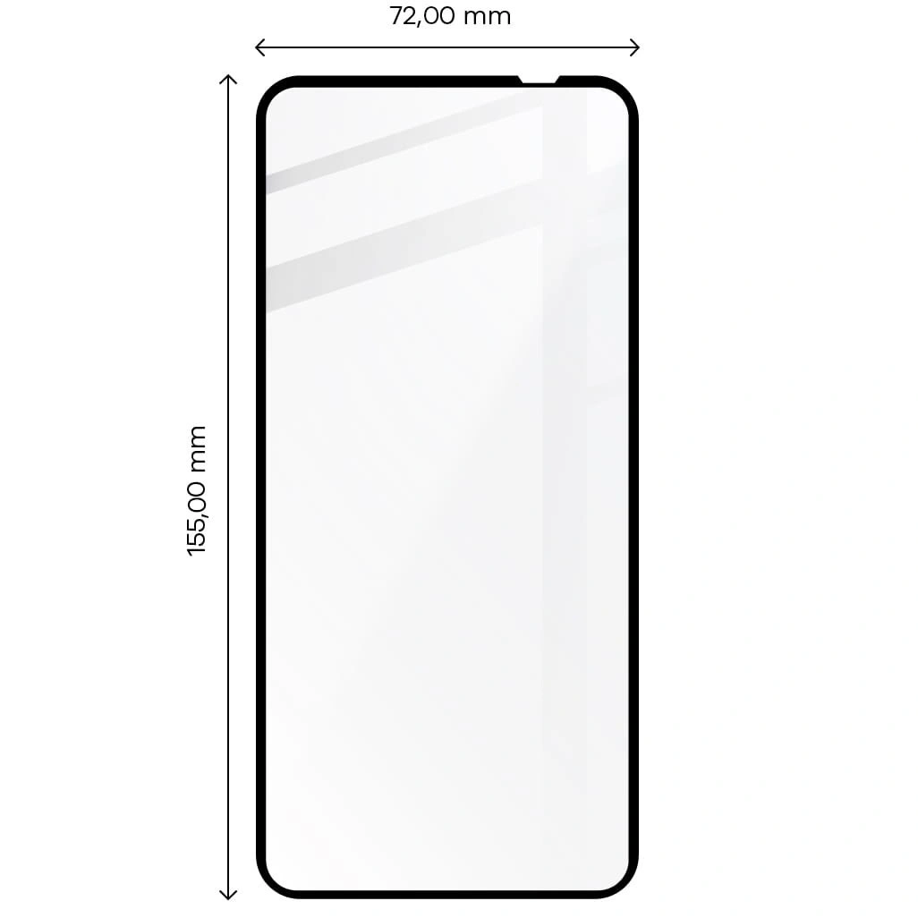 Ochranné sklo Bizon Glass Edge 2 Nothing Phone 1 black