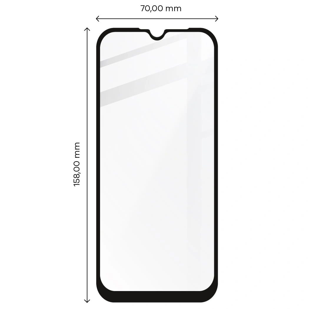 Ochranné sklo Bizon Glass Edge Oppo A31 black