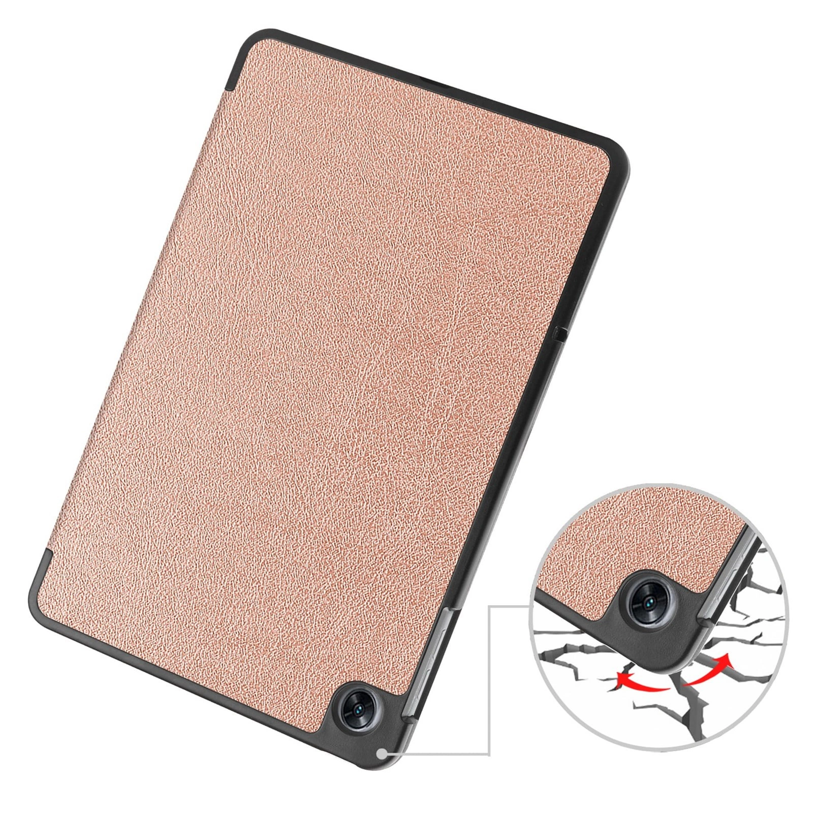Kryt Bizon Case Tab Croc OPPO Pad Air rose gold