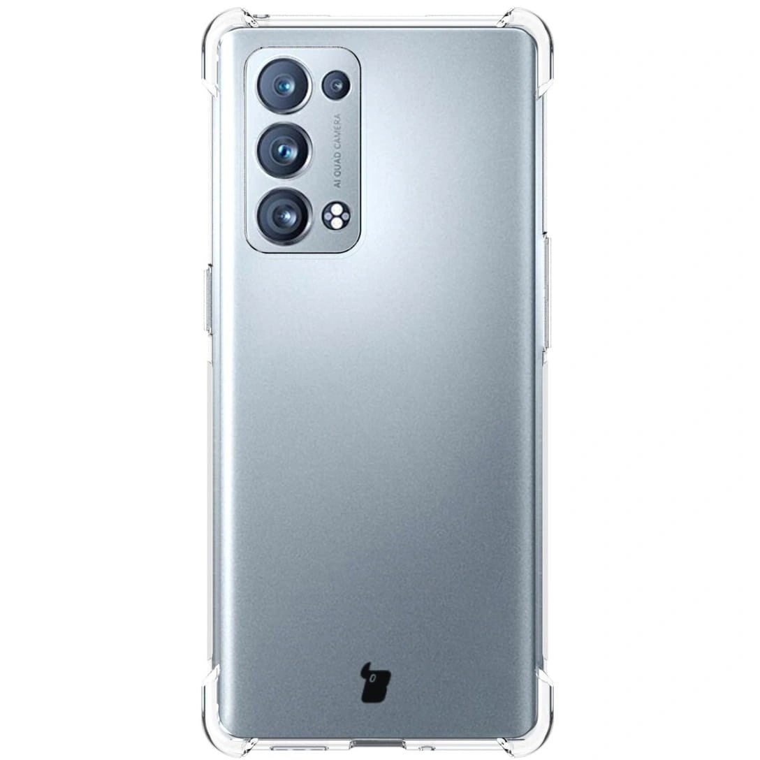 Kryt Bizon Case Clear Pack case + 2x screen film Oppo Reno 6 Pro 5G clear