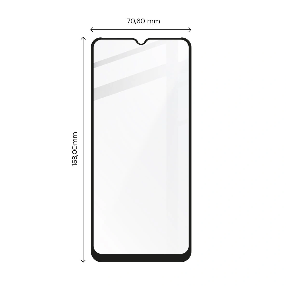 Ochranné sklo Bizon Glass Edge Realme C31 black