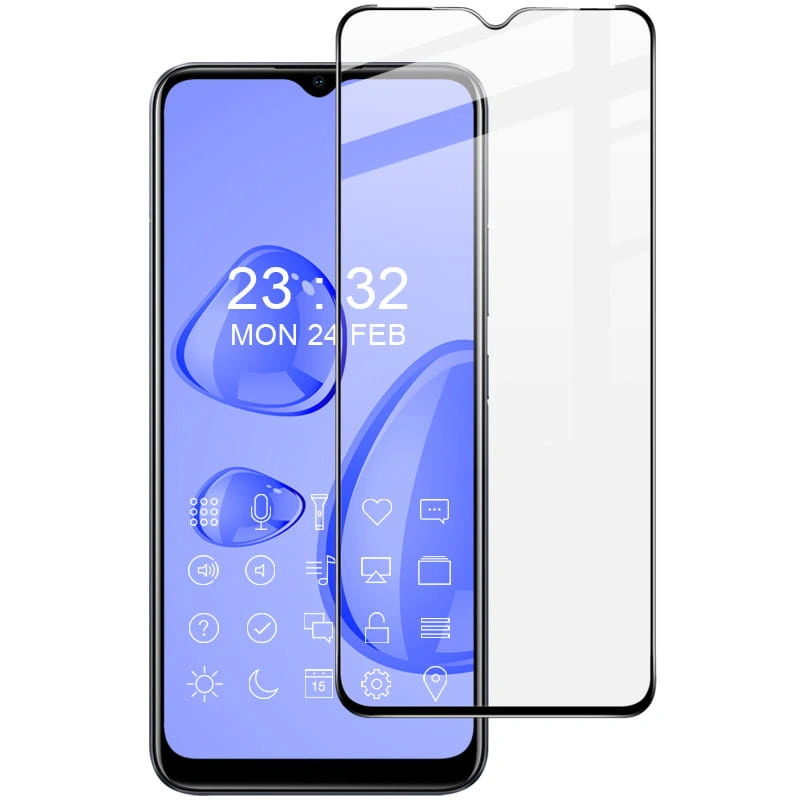 Ochranné sklo Bizon Glass Edge Realme C35 black