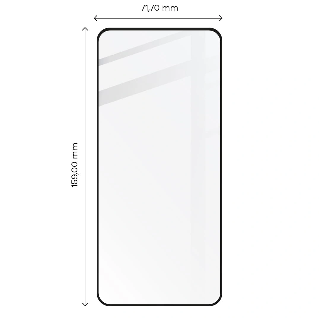 Ochranné sklo Bizon Glass Edge 2 Realme GT3 black