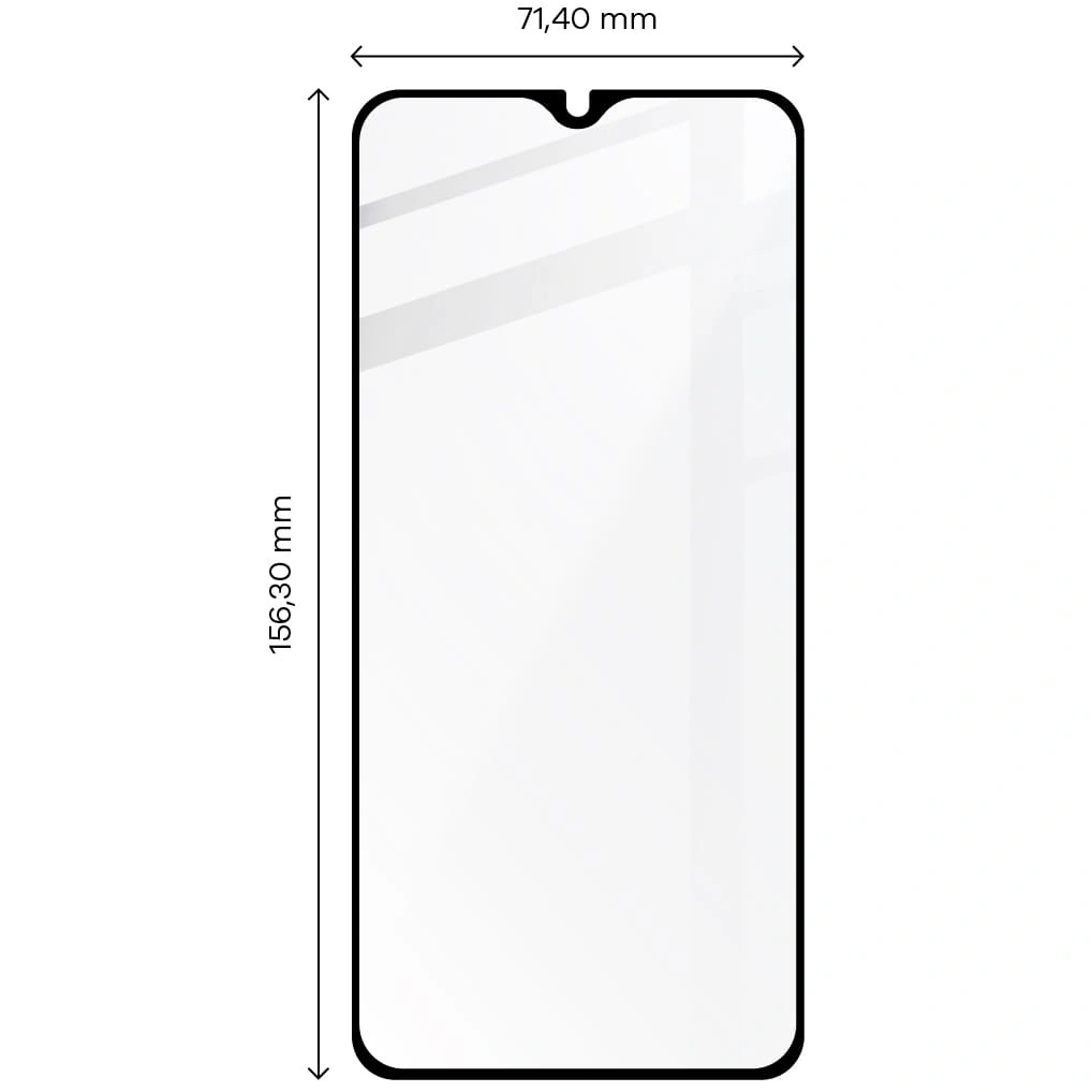 Ochranné sklo Bizon Glass Edge Samsung Galaxy A24 4G black
