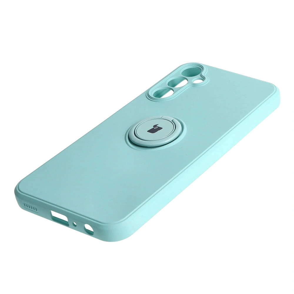 Kryt Bizon Case Silicone Ring Sq Samsung Galaxy A24 turquoise
