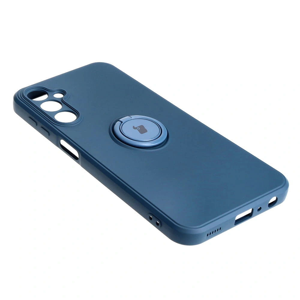 Kryt Bizon Case Silicone Ring Sq Samsung Galaxy A24 navy blue