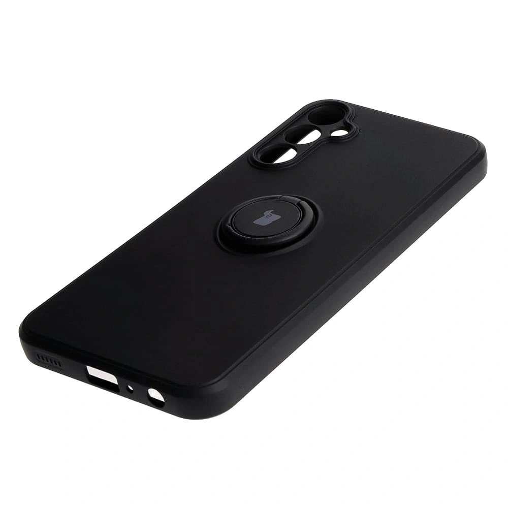 Kryt Bizon Case Silicone Ring Sq Samsung Galaxy A24 black
