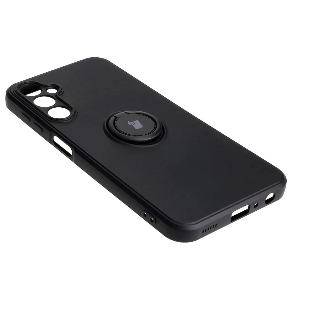 Kryt Bizon Case Silicone Ring Sq Samsung Galaxy A24 black