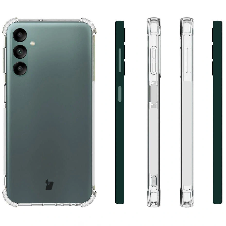 Kryt Bizon Case Clear Pack case + 2x screen glass + lens glass Samsung Galaxy A24 clear