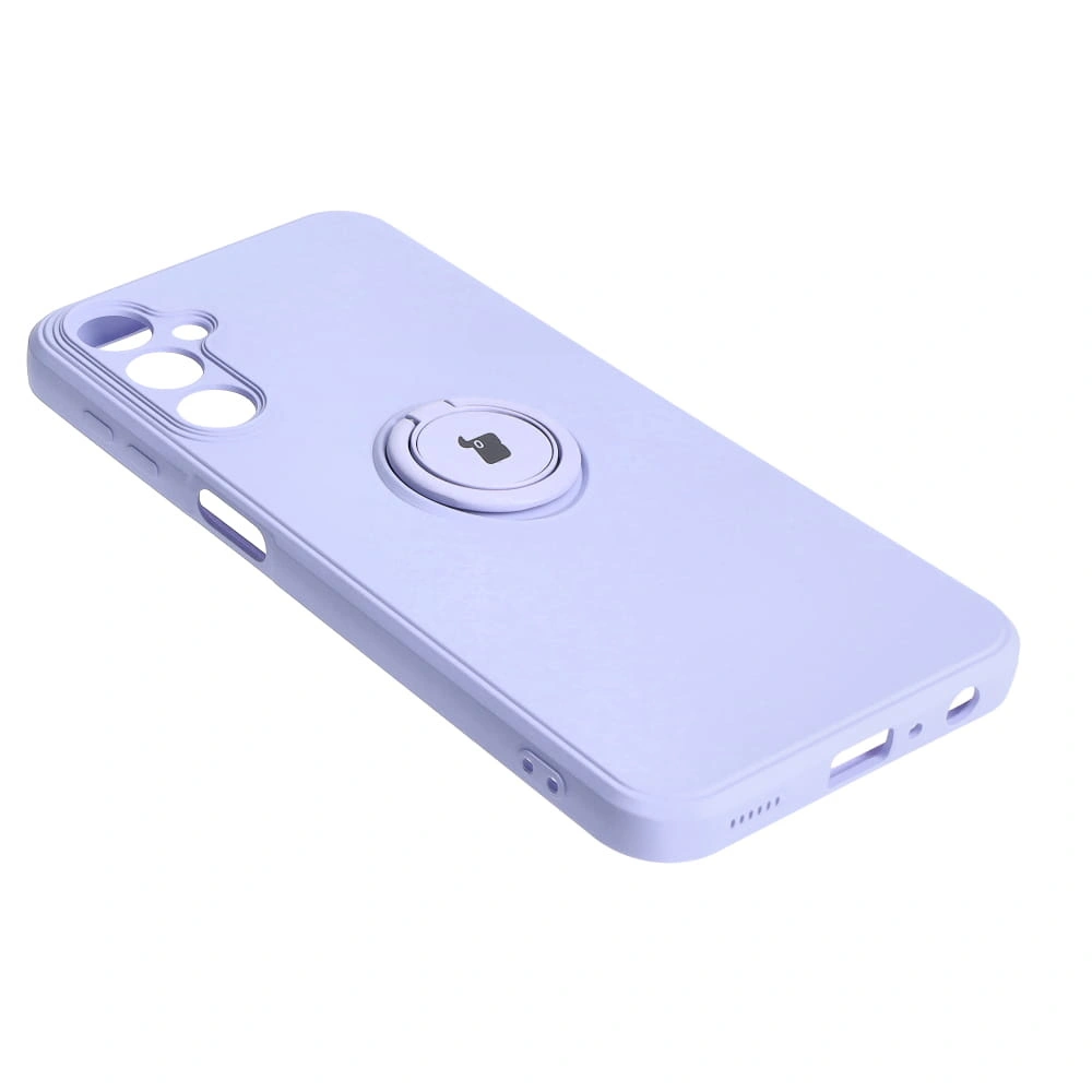 Kryt Bizon Case Silicone Ring Sq Samsung Galaxy A24 light purple