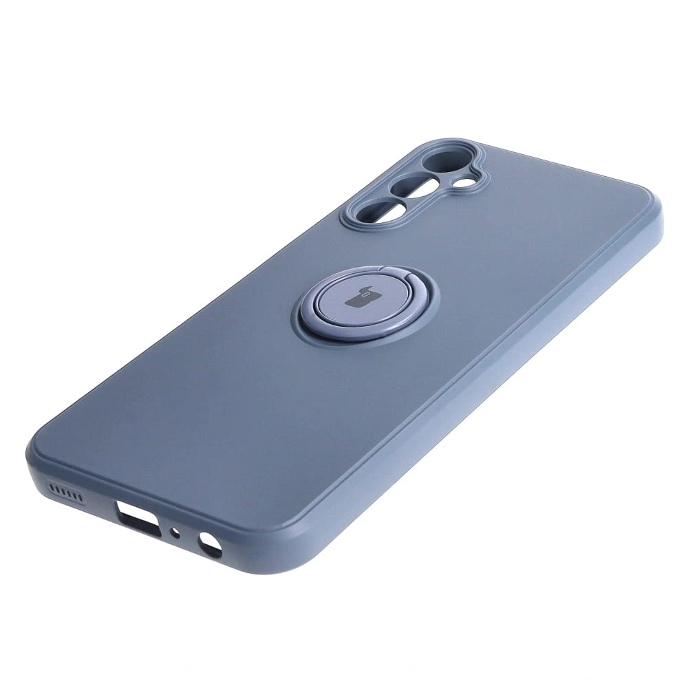 Kryt Bizon Case Silicone Ring Sq Samsung Galaxy A24 grey