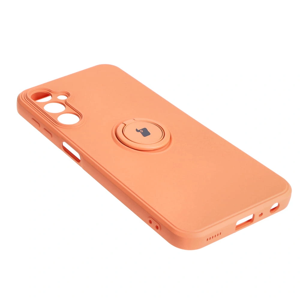 Kryt Bizon Case Silicone Ring Sq Samsung Galaxy A24 orange
