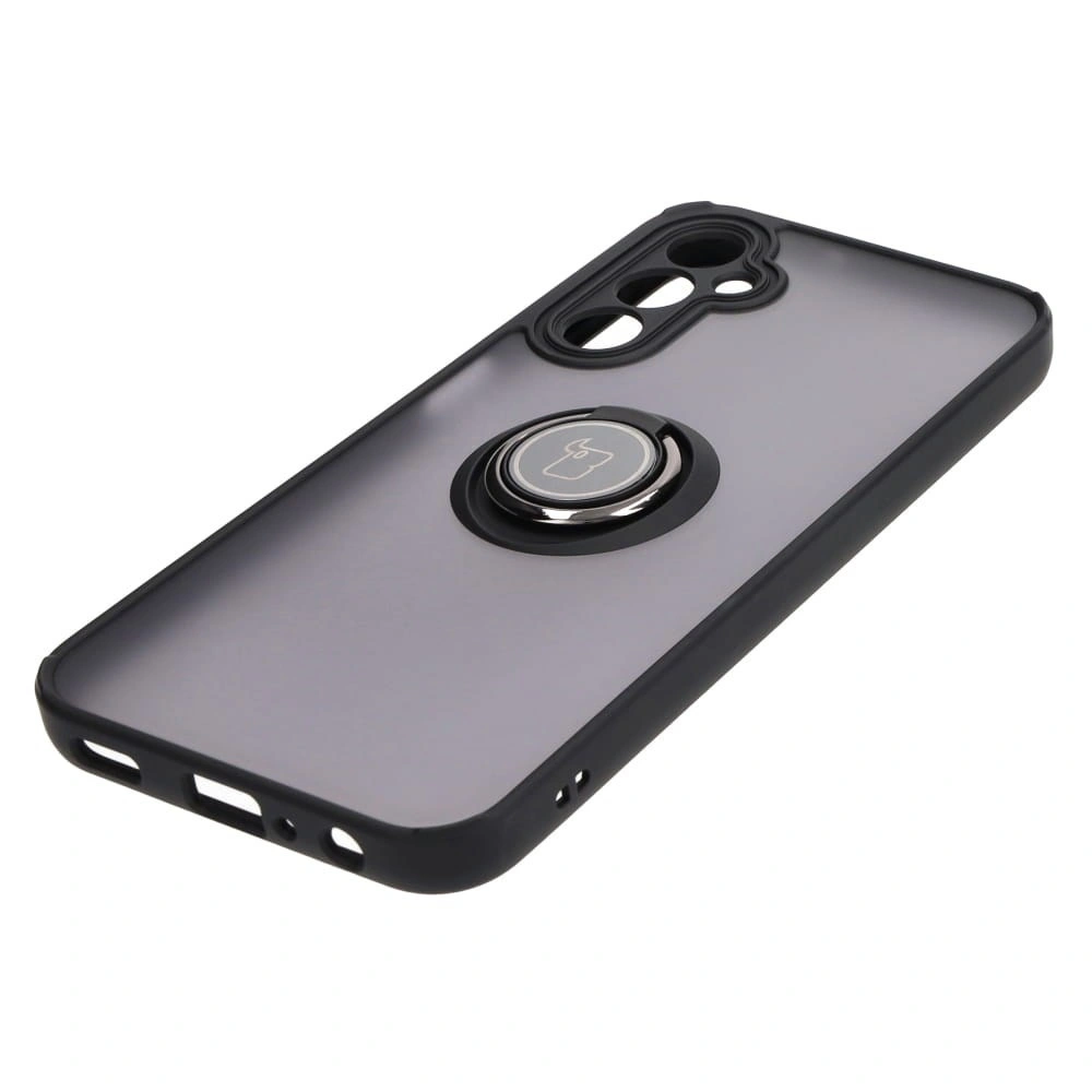 Kryt Bizon Case Hybrid Ring Samsung Galaxy A24 4G smoky with a black frame