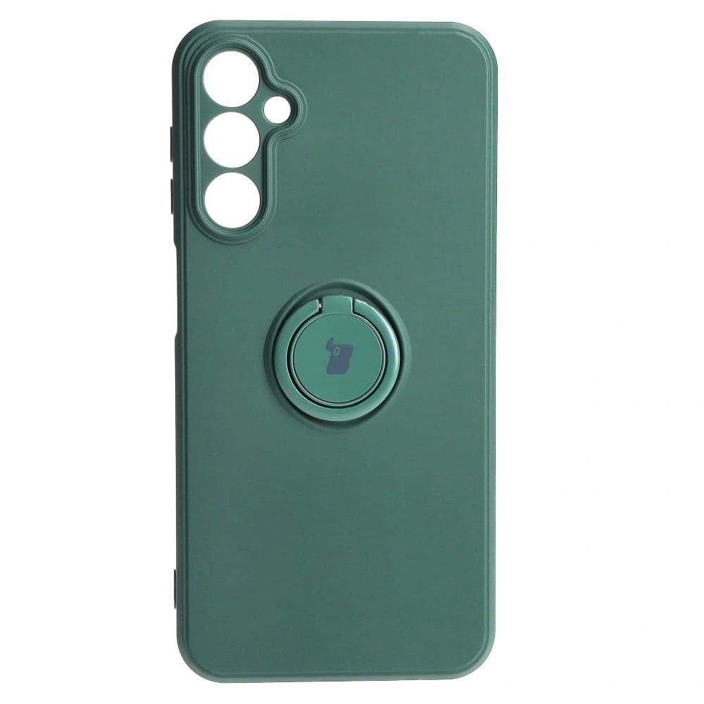 Kryt Bizon Case Silicone Ring Sq Samsung Galaxy A24 dark green