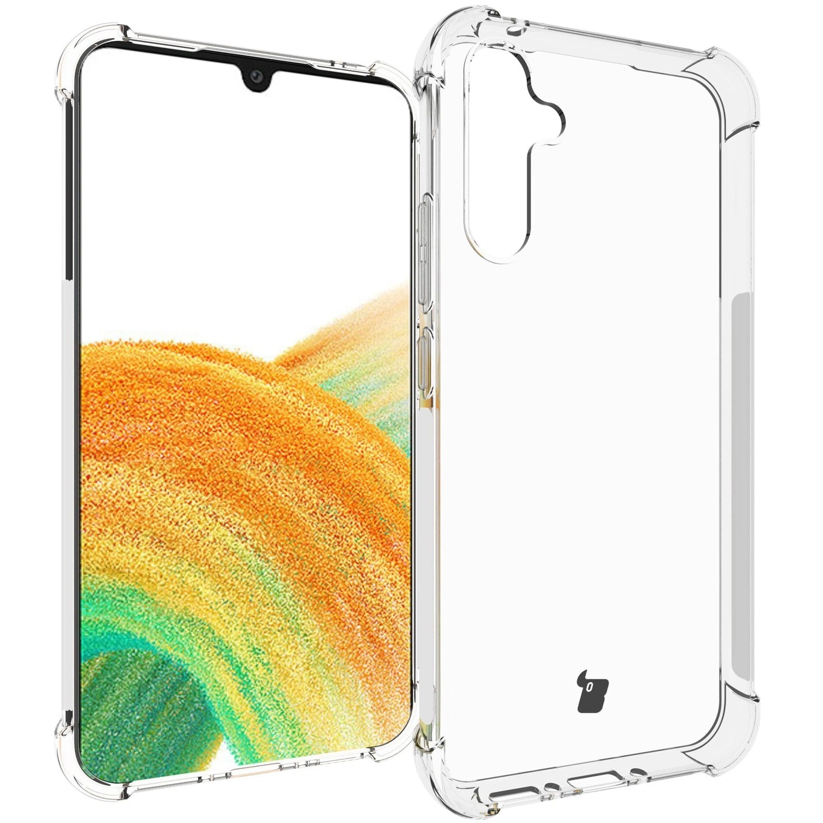 Kryt Bizon Case Clear Pack case + 2x screen glass Samsung Galaxy A34 5G clear