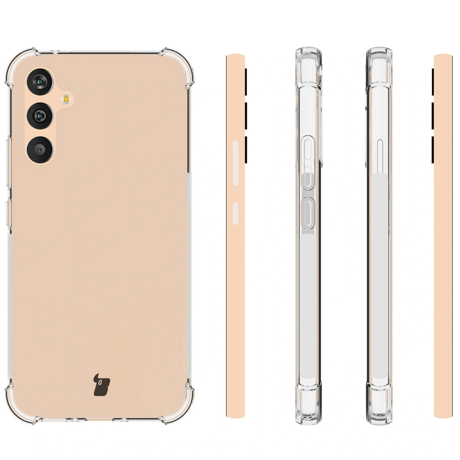 Kryt Bizon Case Clear Pack case + 2x screen glass Samsung Galaxy A34 5G clear