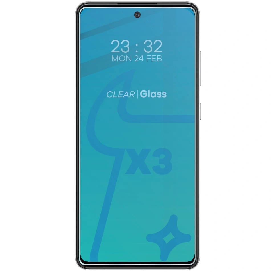 Ochranné sklo Bizon Glass Clear tempered glass - 3 pcs. + lens glass Samsung Galaxy A52s 5G A52 4G/5G