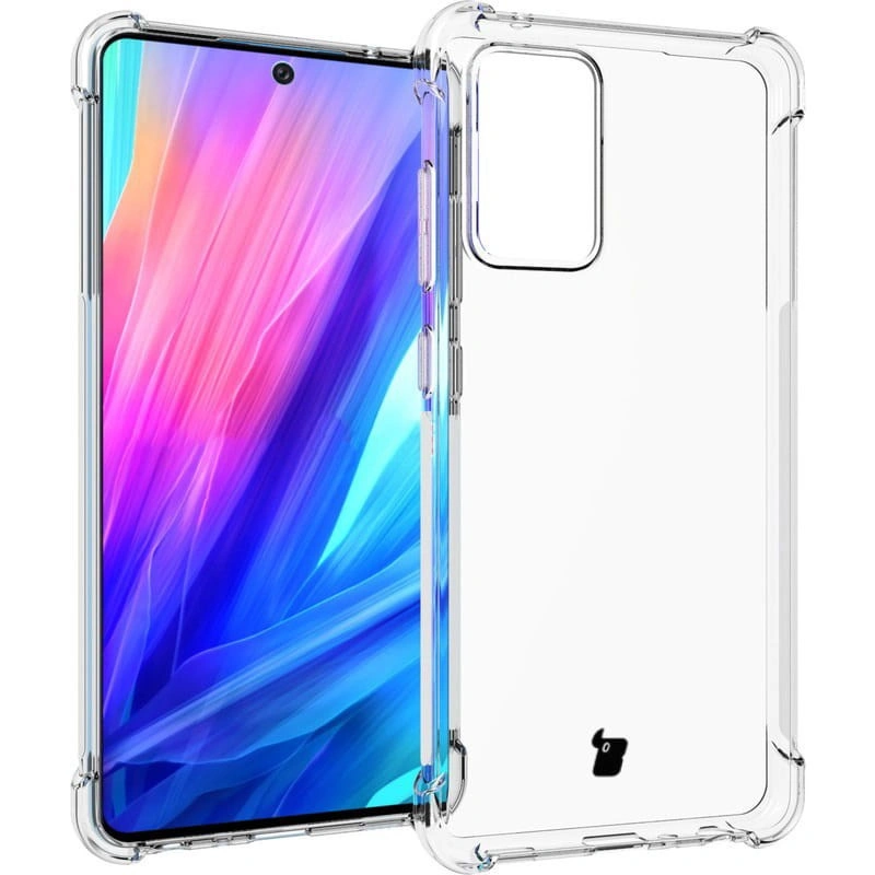 Kryt Bizon Case Clear Pack case + 2x screen glass + lens glass Samsung Galaxy A52s 5G A52 5G/4G clear