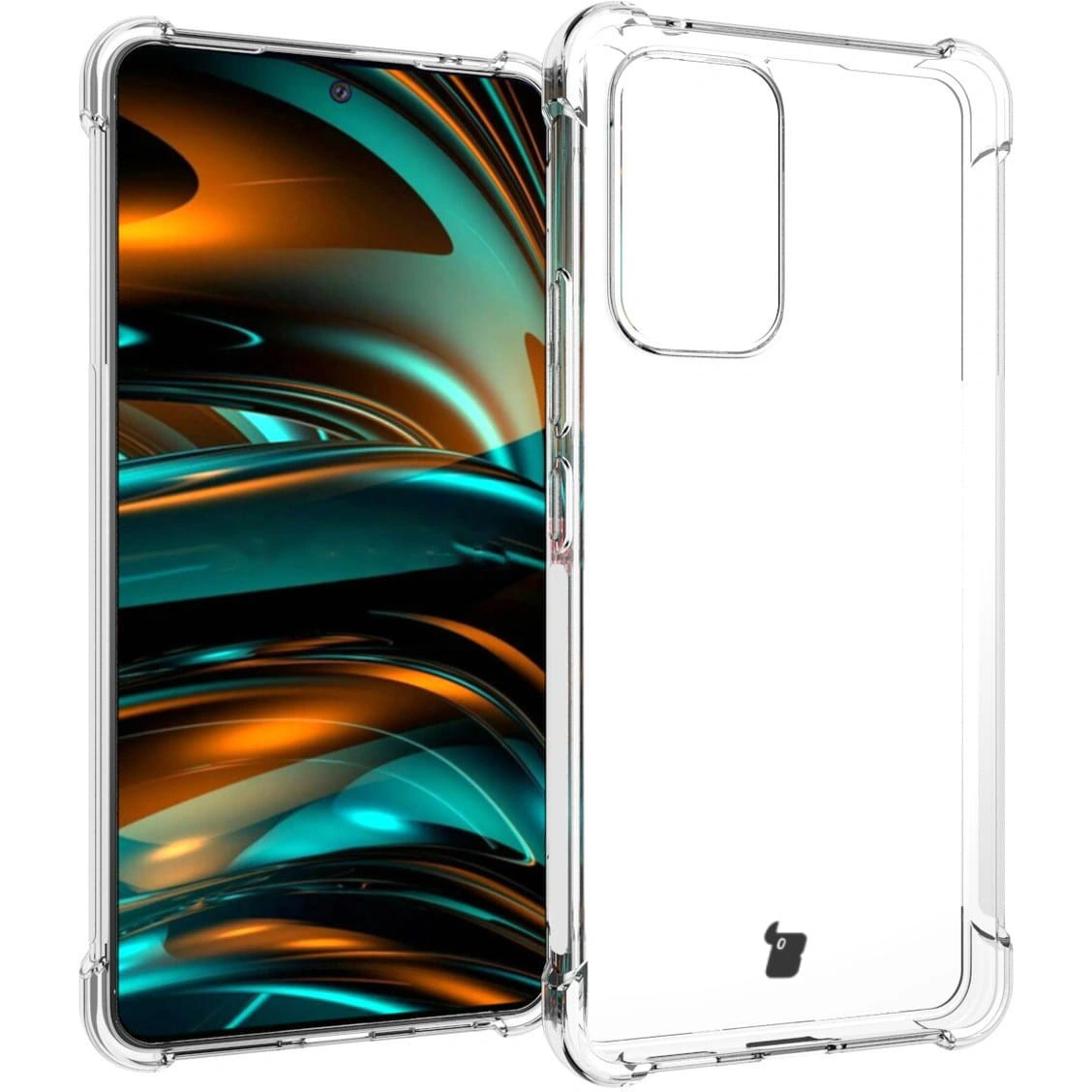 Kryt Bizon Case Clear Pack case + 2x screen glass + lens glass Samsung Galaxy A53 5G clear