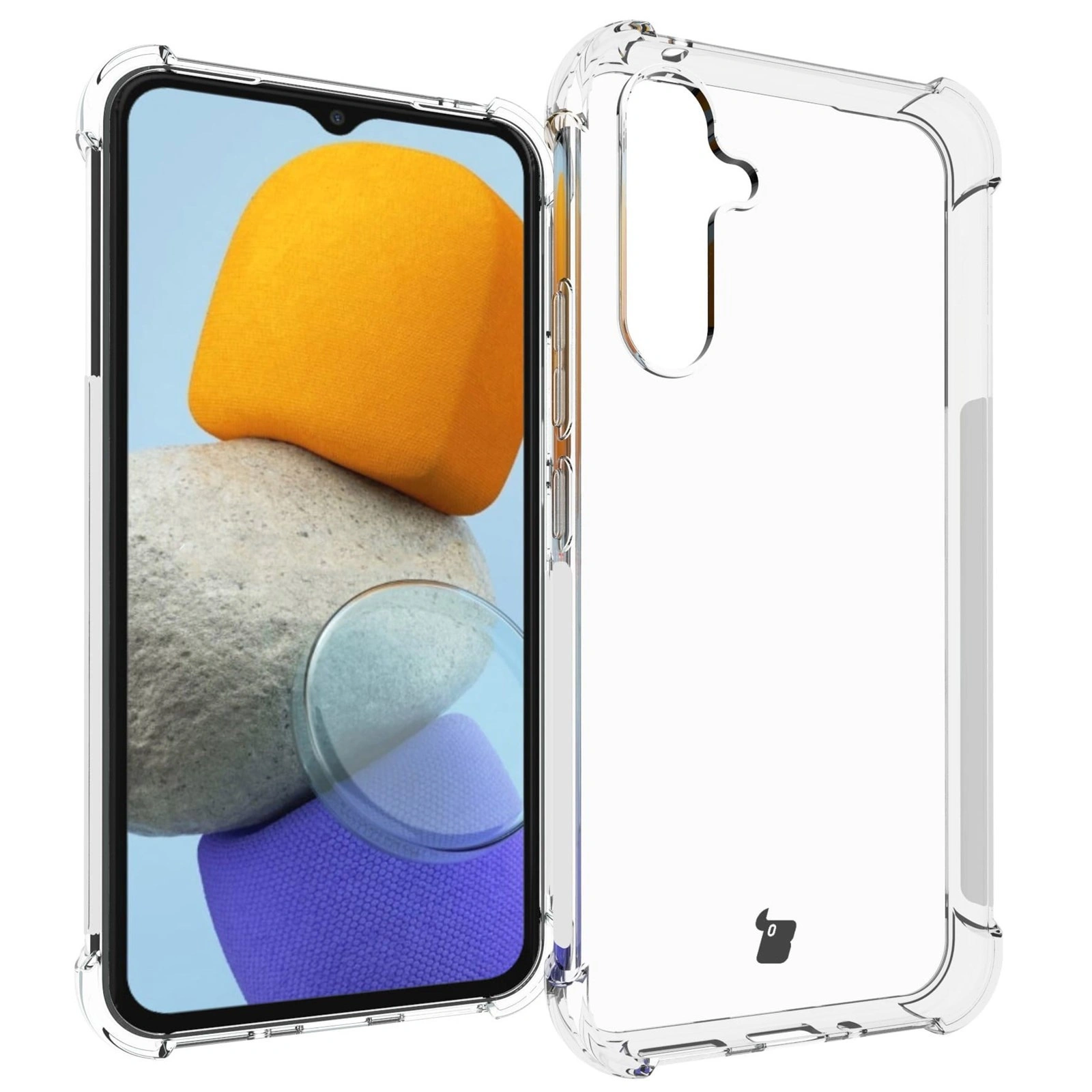 Kryt Bizon Case Clear Pack case + 2x screen glass + lens glass Samsung Galaxy A54 5G clear