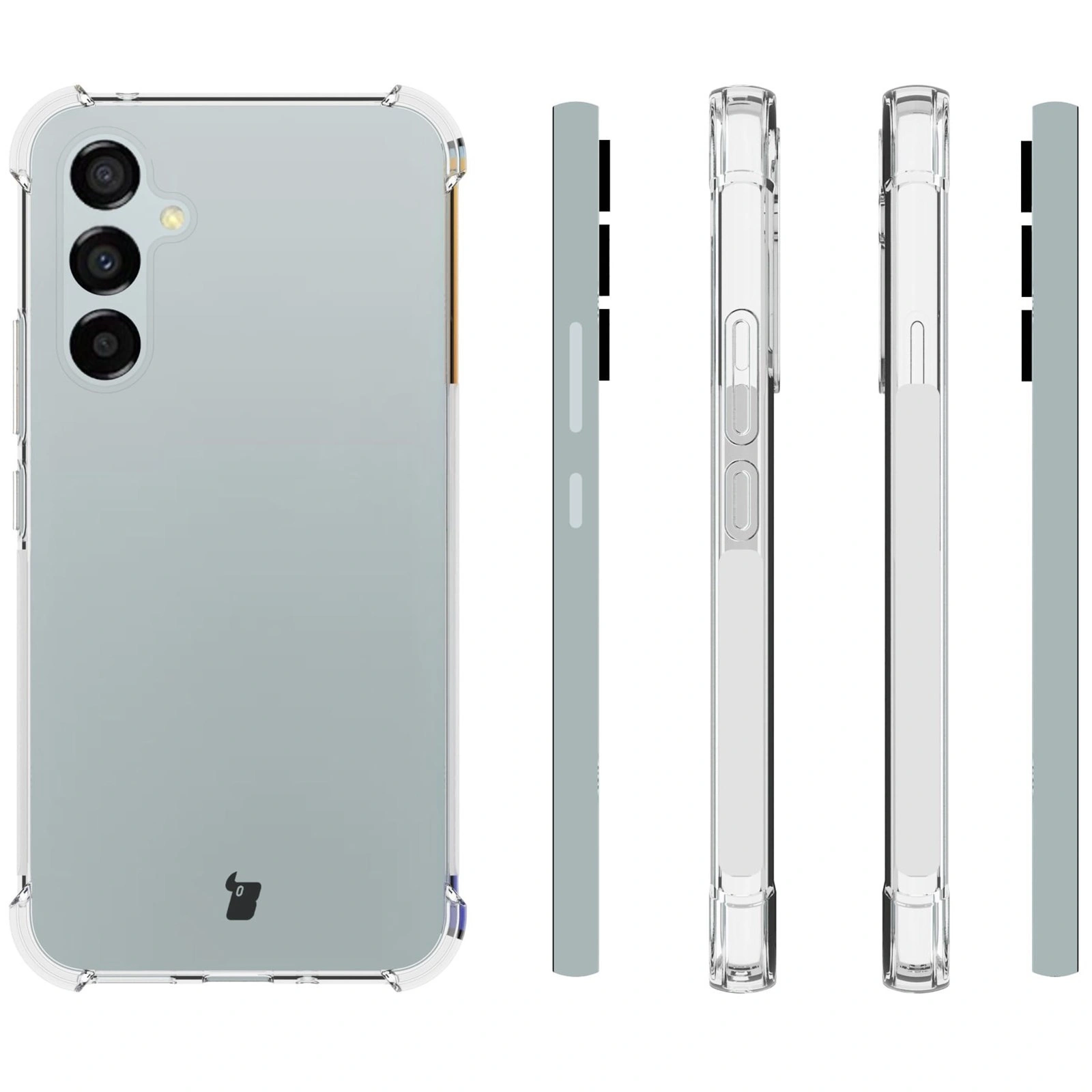 Kryt Bizon Case Clear Pack case + 2x screen glass + lens glass Samsung Galaxy A54 5G clear
