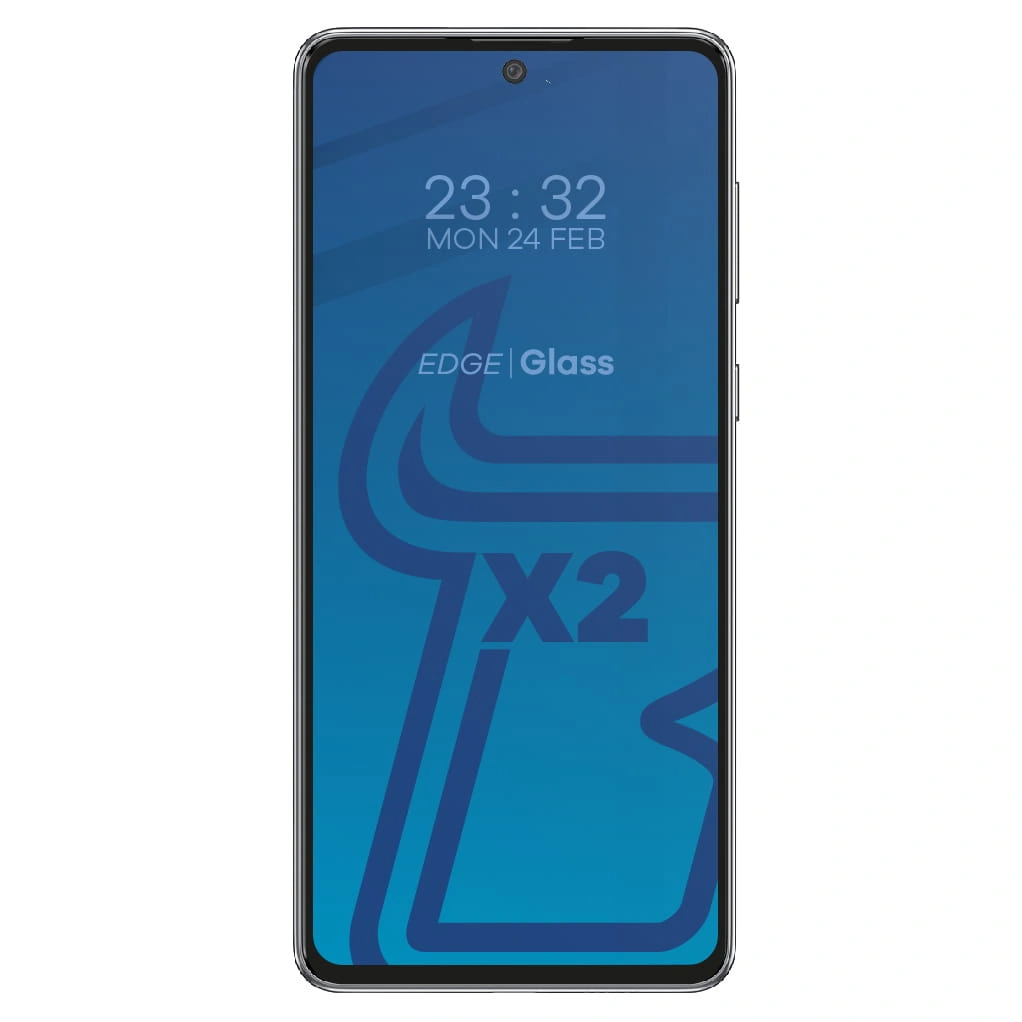 Ochranné sklo Bizon Glass Edge tempered glass - [2 PACK] + lens protection Samsung Galaxy A73 black