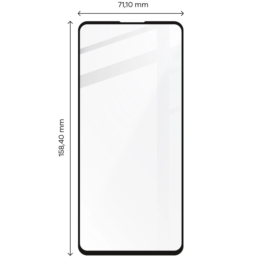 Ochranné sklo Bizon Glass Edge Samsung Galaxy A73 5G black