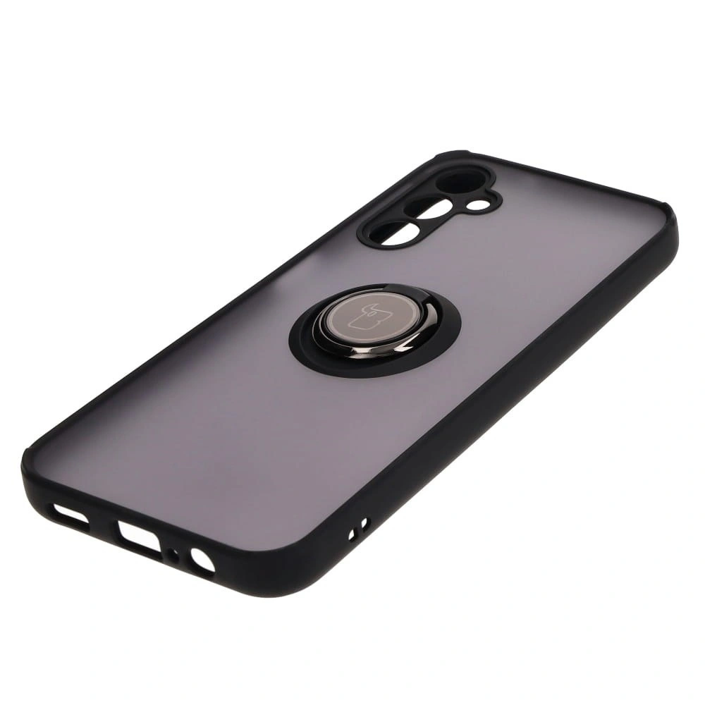 Kryt Bizon Case Hybrid Ring Samsung Galaxy M14 5G smoky with a black frame