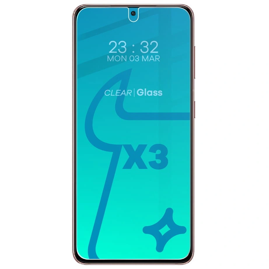Ochranné sklo Bizon Glass Clear tempered glass - 3 pcs. + lens glass Samsung Galaxy S21 5G