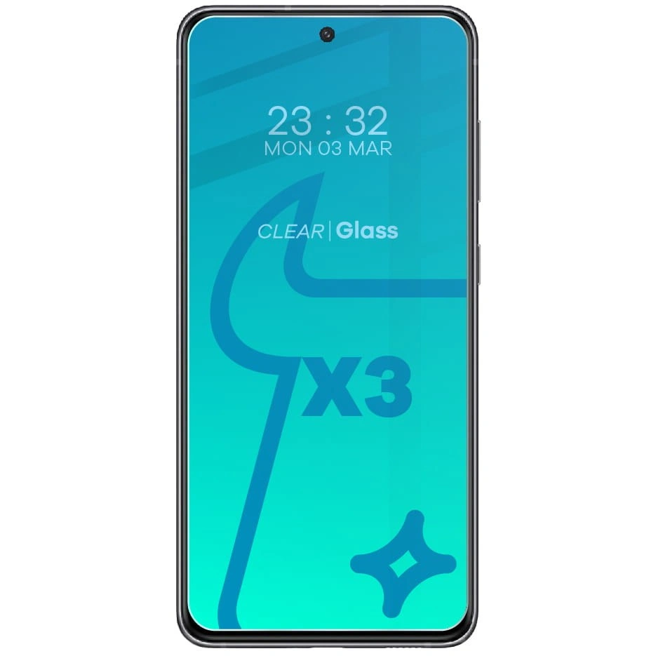 Ochranné sklo Bizon Glass Clear tempered glass - 3 pcs. + lens glass Samsung Galaxy S21 FE
