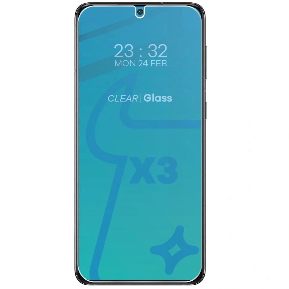 Ochranné sklo Bizon Glass Clear tempered glass - 3 pcs. + lens glass Samsung Galaxy S21 Plus 5G