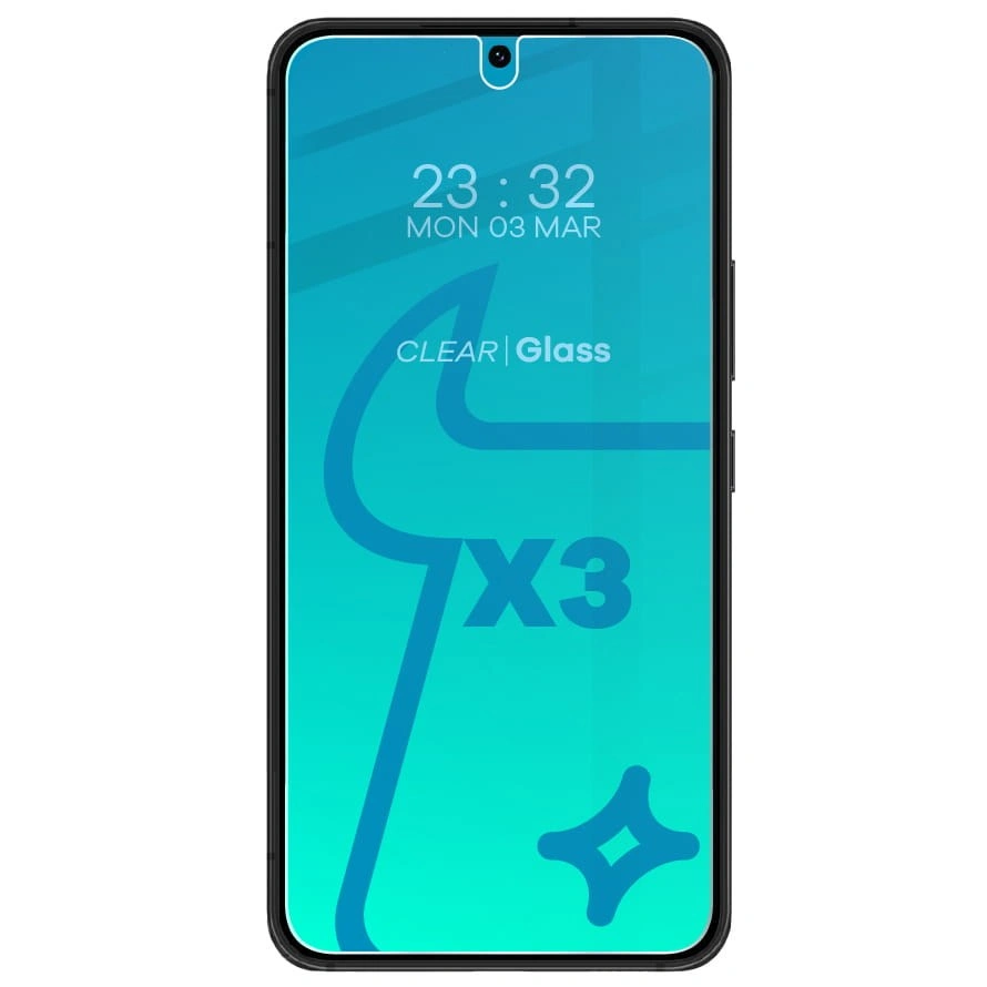Ochranné sklo Bizon Glass Clear tempered glass - 3 pcs. + lens glass Samsung Galaxy S22
